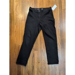 EUC Croft & Barrow Womens the Effortless Stretch‎ Jean Style Black Pants 10 Reg